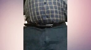 Italian Daddy Strips and Strokes His Big Cock