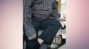Italian Daddy Strips and Strokes His Big Cock