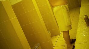 Bears Caught Naked in the Pool Shower