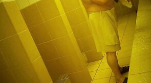 Bears Caught Naked in the Pool Shower