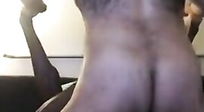 Black Jock Bred by Hairy White Nerd - Bareback Amateur Interracial