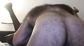 Black Jock Bred by Hairy White Nerd - Bareback Amateur Interracial