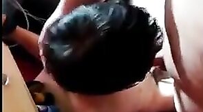 Verbal Chub Master Dominates Small Slave With Rough Blowjob