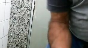 60-Year-Old Rustic Daddy Gives Me a Blowjob in a Public Bathroom