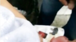 60-Year-Old Rustic Daddy Gives Me a Blowjob in a Public Bathroom