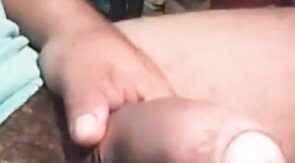 Fat Uncut Latino Daddy Shoots Thick Load