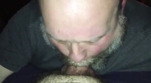 Hairy Guy Sucking My Cock - Amateur Bear Video