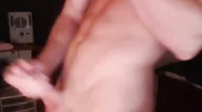 Muscular Webcam Man Jerks Off and Cums Hard