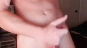Muscular Webcam Man Jerks Off and Cums Hard