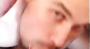 Big-Cock Blowjob and Facial for Amateur Apartment Buddy
