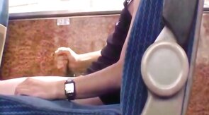 Twink Handjob in the Bus