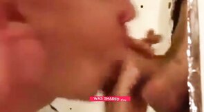 Stranger's Cum Down My Throat at Glory Hole