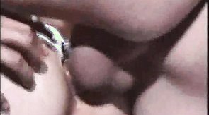 Triple action in the doggy style pose with a young boyfriend