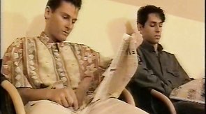 Two sensual fuckers are nailing their shared lover