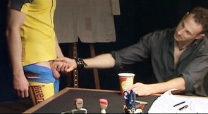 Bearded boyfriend is swallowing my hard wiener with pleasure