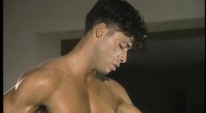 Horny muscled pal fucks a stunning hunk in doggy style