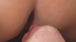Hard pink cock penetrated a tight butthole