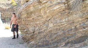 Impressive outdoor oral sex of the lustful bodybuilders