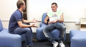 Impressive boyfriends are swallowing cocks of each other