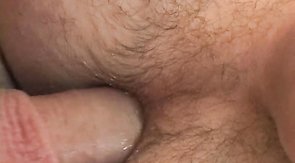 Tight asshole of a young man is being fucked in close-up
