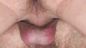 Sexy young man is being anally fucked in doggy style pose