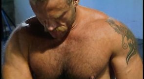 Sweet masked hunk is being sucked and fucked in the bed