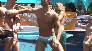Amateur males are demonstrating their undies during the competition