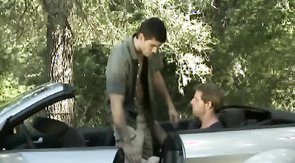 Amazingly sweet buddies are having outdoor fun