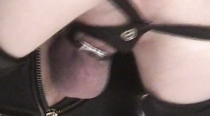 Blindfolded cocksucker fucked in his tight butthole