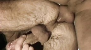 Experienced man is riding a big boner like a cowboy