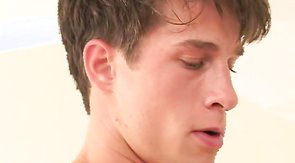 Adorable lovers are giving heads in the bedroom