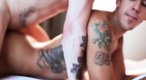 Sensual tattooed males are having a good butt fuck