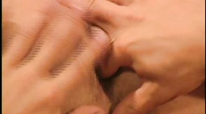 Passionate and intensive anal penetration on the sofa