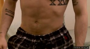 Two perfect boyfriends are are seducing each other