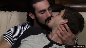 Bearded Icon Male seduced an innocent young man