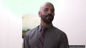 Seduced boyfriend orally fucked by his lover