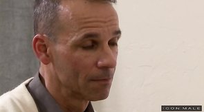 Daddy with hard dick is seducing a young man