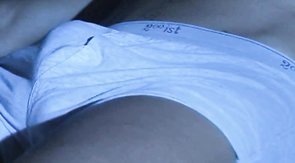 Passionate boyfriend is jerking his dick in a hot way