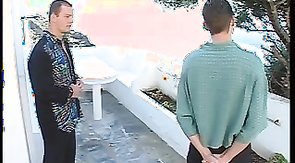 Adorable boyfriend is swallowing a juicy hard boner