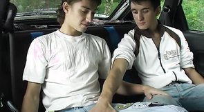 Two gorgeous cocksuckers are definitely enjoying oral sex