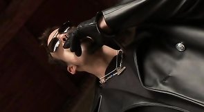 Two fetish boyfriends are giving a blowjob