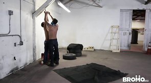 Five BROMO gangsta mates are banging in the garage