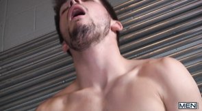 Two passionate friends are fucking in the garage