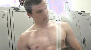 Sweet cock lovers are having fun in the locker room