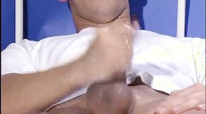 Soloing pal is having a hard wet cock and tight anus