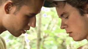 Outdoor deepthroat provided for a big-dick boyfriend