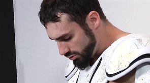 Sporty rugby player is having anal action with his boyfriend