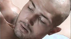 Dick-loving bald boyfriend rides on top like a cowboy