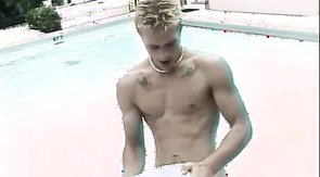 Blond-haired hottie shows his cock and fucks that ass
