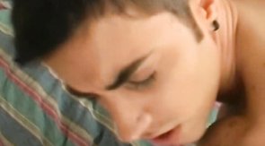 Dark-haired hotties sucking each other off